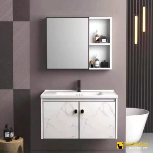 Bộ Tủ Chậu Lavabo Nhôm Navier Cao Cấp NV-458V80