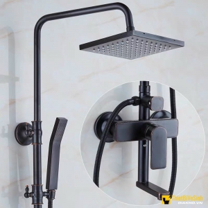 Sen Tắm Đứng Đồng Thau Mạ Đen ORABI Nóng Lạnh Navier NV-9353ORB