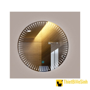 Gương Led Tròn Vô Cực 60x60 Tắt Mở Cảm Ứng NV-178