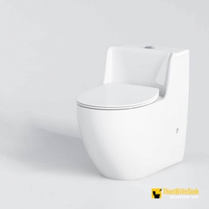 Bồn cầu 1 khối cao cấp phong cách châu Âu Trắng Navier NV-1015T