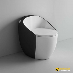 Bồn Cầu Trứng Đen Trắng Cao Cấp Navier NV-1028TD