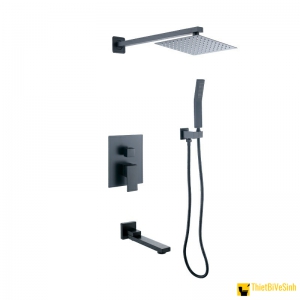 Sen Cây Tắm Nóng Lạnh Âm Tường Sơn Tĩnh Điện Đen Navier NV-829D