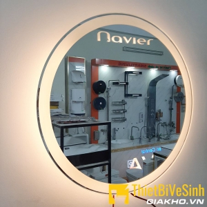 Gương tròn đèn led màu Cherry Navier NV-153