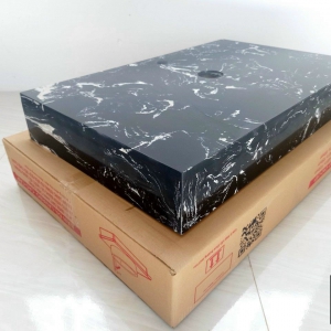 Kệ Để Lavabo Đặt Bàn Đá Nhân Tạo Đen Nguyên Khối Navier NV-508