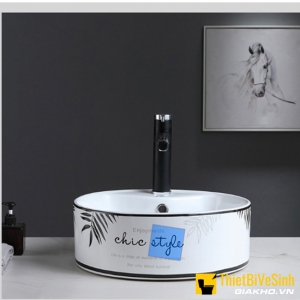 Chậu lavabo đặt bàn cao cấp Navier NV-412