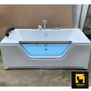 Bồn tắm chất liệu Acrylic có chân yếm kèm bộ vòi Navier NV-1307AY