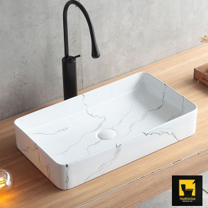 Chậu Lavabo Đặt Bàn Chữ Nhật Cao Cấp Navier NV-439CN