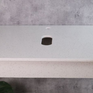 Kệ Để Lavabo Đặt Bàn Đá Nhân Tạo Màu Trắng Gạo Navier NV-496