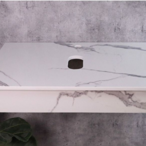 Kệ Để Lavabo Đặt Bàn Đá Nhân Tạo Trắng Vân Mây Navier NV-494