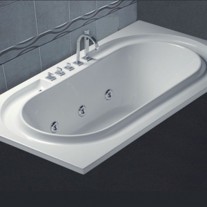 Bồn tắm xây Caesar MT212 massage (không chân yếm)