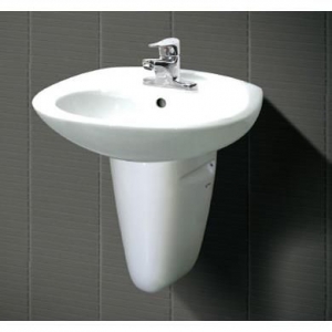 Chậu lavabo chân lửng inax L-284V & L-284VC