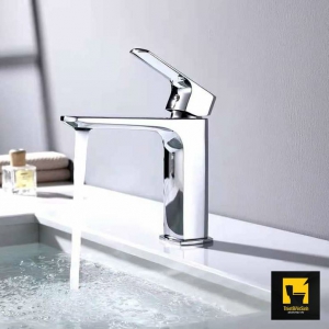 Vòi lavabo nóng lạnh đồng thau mạ crome Navier NV-703N