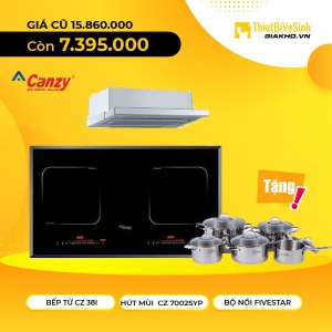 Combo Bếp Từ Đôi Và Máy Hút Mùi Âm Tủ Canzy KM CZ 08