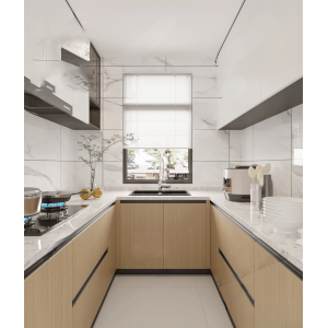 Tủ Bếp Chữ U Chất Liệu PVC Phủ Melamine Cao Cấp Navier NV-5198