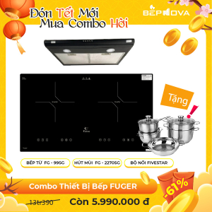 Combo Bếp Từ Đôi Và Máy Hút Mùi Cổ Điển Chính Hãng Fuger DLKM FG 04