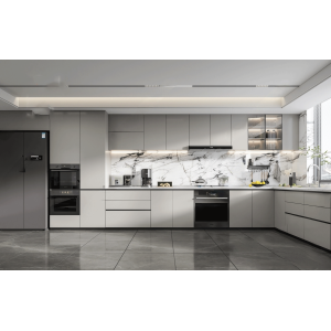 Tủ Bếp Chữ L Chất Liệu PVC Phủ PETG Cao Cấp Navier NV-5192