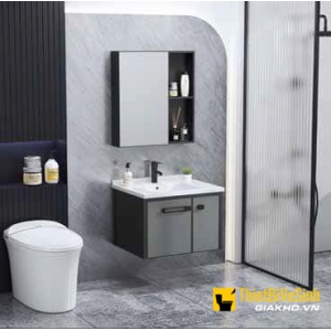 Bộ Tủ Chậu Lavabo Nhôm Kèm Gương Cao Cấp Navier NV-524