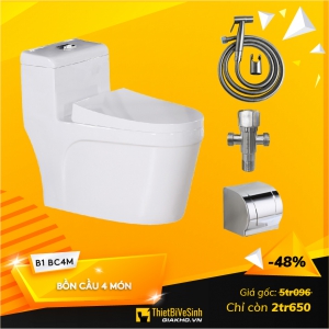Combo Bồn cầu 907 4 Món - B1 BC4M