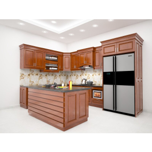 Tủ Bếp Gỗ Sồi Mỹ Chất Lượng Sang Trọng NV-5090