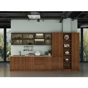 Tủ Bếp Gỗ Công Nghiệp Melamine Sang Trọng Hiện Đại NV-5145