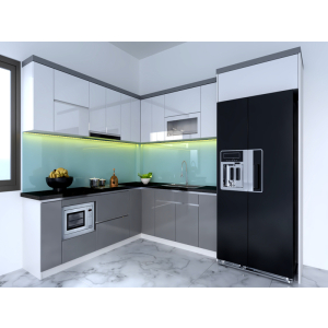 Tủ Bếp Nhựa Picomat Sơn Bệt Thiết Kế Sang Trọng NV-5084
