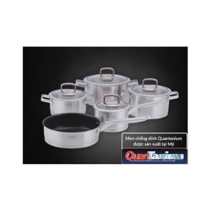 Bộ nồi 3 đáy inox 304 Chính Hãng  Eurosun MC1808- Royal