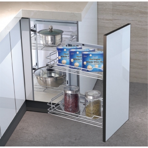 Giá liên hoàn inox nan tròn ray giảm chấn Eurogold EP102