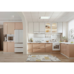 Tủ Bếp Chữ L Chất Liệu PVC Phủ PETG Cao Cấp Navier NV-5189