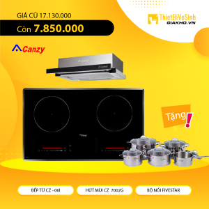 Combo Bếp Từ Đôi Và Máy Hút Mùi Âm Tủ Canzy KM CZ 10 Combo Bếp Từ Đôi Và Máy Hút Mùi Âm Tủ Canzy KM CZ 10