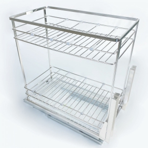 Kệ gia vị nan dẹt Inox bóng cao cấp Gerari GV.200