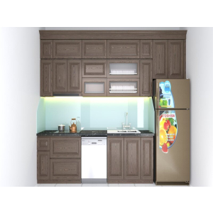Tủ Bếp Gỗ Sồi Nga Chất Lượng Sang Trọng NV-5089