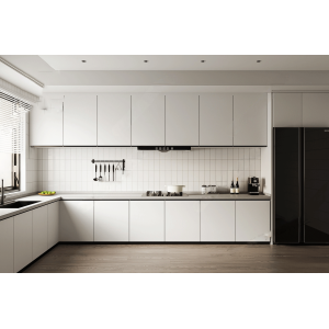 Tủ Bếp Chữ L Chất Liệu PVC Phủ PETG Cao Cấp Navier NV-5196