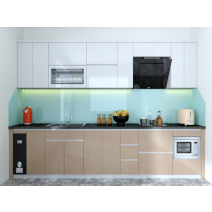 Tủ Bếp Nhựa Cánh  Acrylic Cốt Nhựa Sang Trọng NV-5085