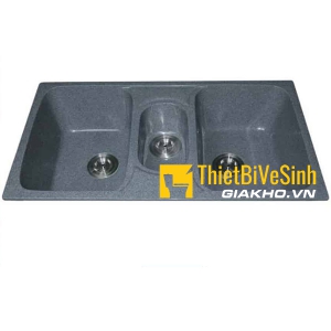 Chậu rửa chén đá nhân tạo 3 hộc xám Navier NV-9948X