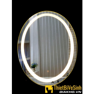 Gương Oval đèn led cảm ứng 60x80cm Navier nv-145b