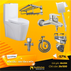 Combo Bồn Cầu - Củ Sen 6 Món Tiết Kiệm - C2 CST6M