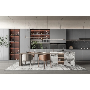 Tủ Bếp Chữ I Chất Liệu PVC Phủ PETG Cao Cấp Navier NV-5167