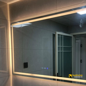 Gương Phòng Tắm LED Chữ Nhật 80x60 Cảm Ứng Navier NV-162H