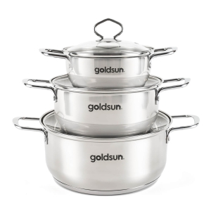 Bộ Nồi Inox 3 Đáy Chính Hãng Goldsun GPS1700