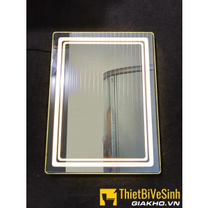 Gương chữ nhật không khung đèn led cảm ứng 50x70cm Naiver nv-146a
