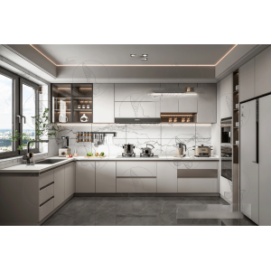 Tủ Bếp Chữ U Chất Liệu PVC Phủ PETG Cao Cấp Navier NV-5188