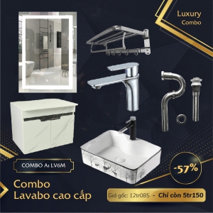 Combo Lavabo 6 Món Luxury - A1 LV6M