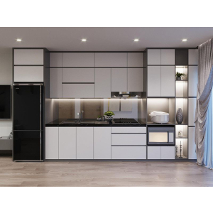 Tủ bếp thông minh hình chữ I màu trắng NV-5065