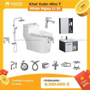 Combo Thiết Bị Vệ Sinh Luxury 12 Món Cao Cấp KX 10 LX 01